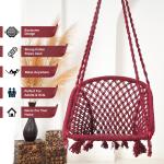 Buy C-Shape Hammock Swing Chair for Indoor & Outdoor | Stylish Jhula for Adults & Kids - Marun