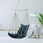 Dark Grey Jhula for Home & Outdoor | Strong Hanging Swing Chair with 200 Kg Capacity